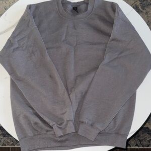 Gray Gildan blank Men's Sweater